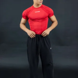 Compression Half Sleeves T-shirt-red